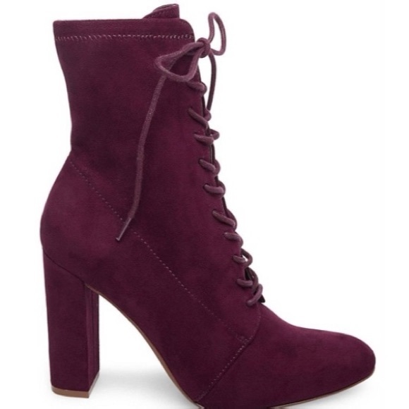 Steve Madden Shoes - Steve Madden Burgundy Purple Elley Ankle Booties